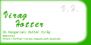 virag hotter business card